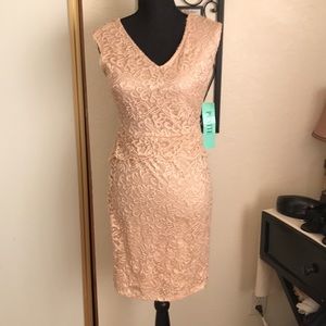 NWT Candlite Petite Lace Peplum Dress